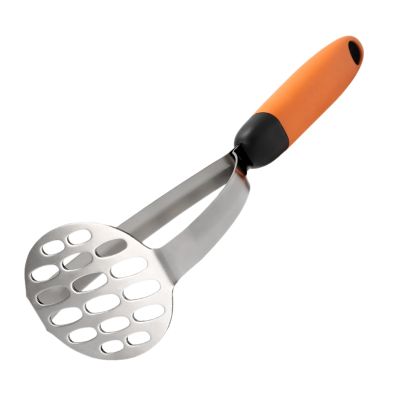 Stainless Steel Potato Masher, Stainless Steel Integrated Avocado Masher with Non-Slip Handle Perfect for Vegetable