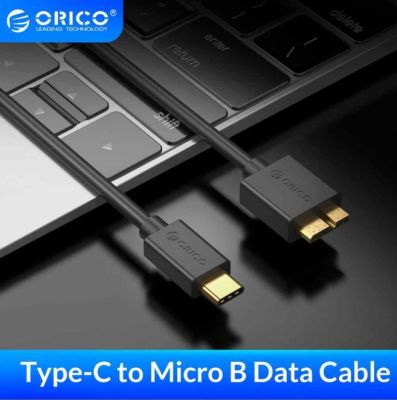 ORICO Type-c to Micro B Data Cable USB 3.0 5Gbps High Speed Sync Extension Cord for HDD Enclosure USB-C hard drive