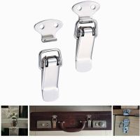 J107 Hardware Cabinet Boxes Spring Loaded Latch Catch Toggle Hasp 46*21 Mild Steel Hasp For Sliding Door Simple Window Door Hardware Locks Metal film