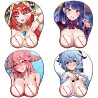 Big Ass Big Tits Genshin Impact Uncensored Sexy 3D Hand Wrist Rest Mouse Pad Game Mousepad Silicone Breast Oppai Soft Mouse Mat