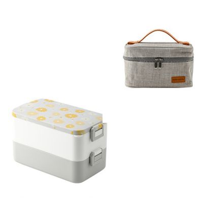 Cute Girl Lunch Box Plastic Bento Box for Women Office Use Female Meal Prep Box Food Container