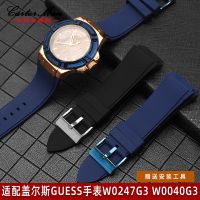 Waterproof Silicone Watch Strap Suitable for GUESS Guess W0247G3 W0040G3 W0040G7 Series Men