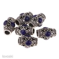 6pcs Tibetan Silver Tube Column Spacer Beads DIY Charm FOR European celet