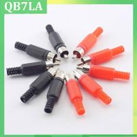 10pcs Black Red RCA Plastic Male Jack Connector adapter Solder Audio Video Plug Handle Stereo Plugs Channel Dual Industrial Tool DIY QB7LA