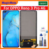 MagicMeta LCD TFT 6.4นิ้วสำหรับ Oppo Reno 3 Pro 4G สัมผัสหน้าจอ LCD แทนการประกอบสำหรับหน้าจอดิจิตอล Oppo Reno 3 Pro 4G CPH2035หน้าจอ CPH2036 CPH2037