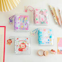 3 หลุม Binder Photo Album ชุด Kawaii หมีกระต่าย Notepad 10pcs แขน Agenda Notebook นม MINI Card ผู้ถือรวบรวมหนังสือ-ttlg4809