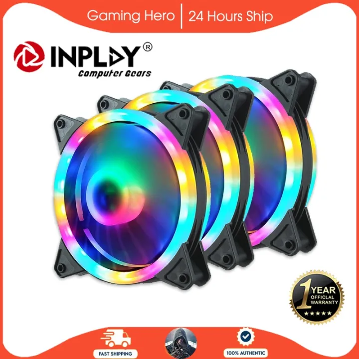 INPLAY 120mm Pc Case Fan Cooling RGB Case Fan Computer Cooler Fan PC