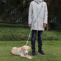 Multifunctional 6 ways Dog Leash Double Head two dog Leashes Reflective Long Short pet Walking Training Lead Tied dogs rope