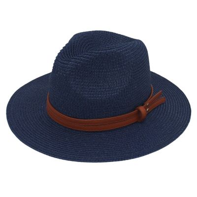 หมวกสักหลาด M-1สำหรับผู้หญิง/ผู้ชายทรงปานามาใหม่จากธรรมชาติหมวกกันแดดสไตล์ชายหาดปีกกว้างสำหรับฤดูร้อน