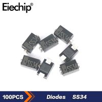 100pcs/lot SS34 3A 40V SMD Schottky ไดโอด Schottky วงจรเรียงกระแสไดโอด SMA package