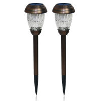 Delicate LED Solar Garden Light Outdoor LED Garden Light Decoration Waterproof jardin Lamp Electroplated Copper Craft Lawn Lamp