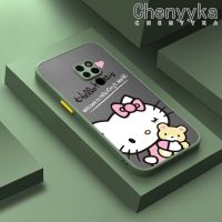 Chenyyka เคสปลอกสำหรับ Huawei Mate 20 Pro เคสกรณีการ์ตูนน่ารักคิตตี้แมวฝ้าใสฮาร์ดโทรศัพท์ปลอกสาวหวานกันกระแทกซิลิโคนเต็มปกหลังกล้องป้องกันกรณี