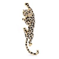 【YF】✟  Wuli baby Big Climbing Leopard Brooch Pins And Men Enamel Brooches Luxury Jewelry New Year