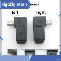 Dgdfhj Shop 1/2/5pcs Mini USB 5pin elbow male to female 90 degree adapter M to F Left and right angle Extended adapter converter connector