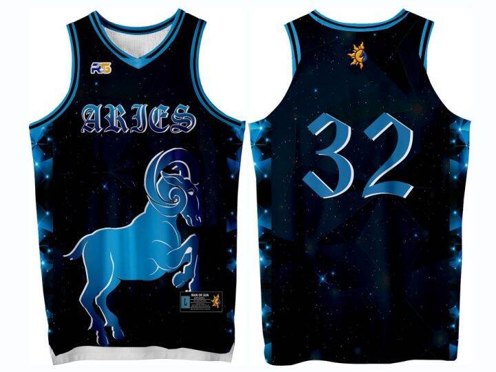 BASKETBALL ZODIAC SIGNS 03 ARIES INSPIRED JERSEY FREE CUSTOMIZE OF NAME