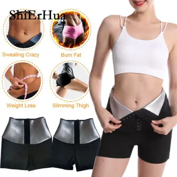 Women Sauna Sweat Shorts Pants Waist Trainer Slim Hot Thermo Workout Body  Shaper 