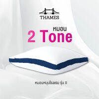 Thames หมอน สัมผัสนุ่มแบบ 3D รุ่น I และ II ป้องกันไรฝุ่น ซักเครื่องได้ หลับสบายไม่ร้อนหัว (19x29 นิ้ว)