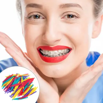 Orthodontic Elastic Rubber Band Placers Assorted Colors 50pcs/Pack