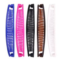 【cw】 Color Banana Hair Clip Claw Barrettes Hairpins Accessories for Ponytail Hoder Clamp 1