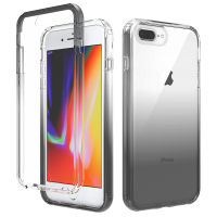 iPhone 8 Plus / iPhone 7 Plus Case, RUILEAN Transparent 2-in-1 Gradient Shockproof Case for iPhone 8 Plus / iPhone 7 Plus