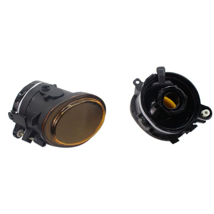 yellow-lens-pair-bumper-fog-light-lamp-replacement-with-real-carbon-fog-light-cover-surrounds-air-duct
