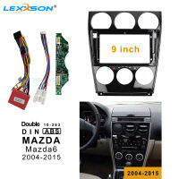 Car Fascia Kits For Mazda 6 2004-2015 One Double Din 9 Inch Car Frame + Air Conditioning Board + Power cable + Built-in CANBUS