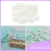 [NANA] 1000Pcs Cord Locks Silicone Toggles for Drawstrings Elastic Cord Mouth Face Rope Buckle Adjuster Non Slip Stopper for Sewing Closures Connectors