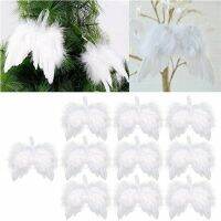 【LZ】✼❦  Anjo Branco Pena Asa Decoração Da Árvore De Natal Ornamento Pendurado Casamento Alta Qualidade 1 Pc 10Pcs