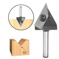 【DT】hot！ Insert V-Groove Slotting Router Bit 60 V 1/4  1/2  6mm Shank Woodworking Chamfering Engraving Milling