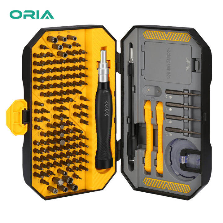 (Upgraded)ORIA Screwdriver Set 143 in 1 Precision Screw Bits Set