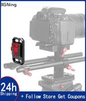 อลูมิเนียม Quick Release V-Lock แบตเตอรี่แผ่นยึด W 15Mm Rod Clamp สำหรับถ่ายภาพกล้อง DSLR Rig Rail Follow Focus System