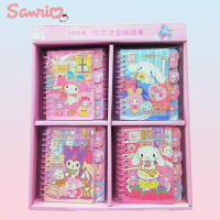 4-24Pcs Sanrio Notebook Melody Kuromi Cinnamoroll Portable Planner Daily Weekly Agenda Notepad เครื่องเขียนอุปกรณ์สำนักงานโรงเรียน