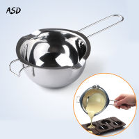 Stainless Steel Chocolate Melting Pot Furnace Heated Milk Bowl with Handle Heated Butter Tool Baking Pastry Tools