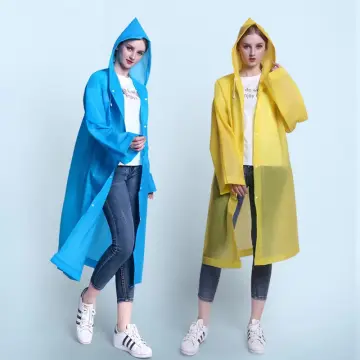 Mitsushi Disposable Raincoat Plastic Pocket Rain Coat for Adults