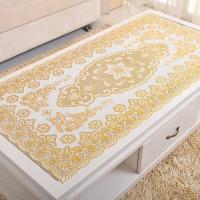 PVC Nappe Table Cloth Plastic Oilproof Dining Tablecloth Bronzing Printed Table Cover Table Mat Overlay Placemat Nappe No-clean