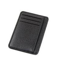 【CW】✖❂۞  Card Organizer Wallet Super Soft Matte Leather Credit Holder Men Purse Short Wallets