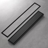 【hot】！ Invisible Floor Drain 304 Rectangle Anti-odor Shower Tray Drainage Linear Drains Cover Brushed