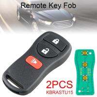 2 ชิ้น 3 ปุ่มกุญแจรีโมท FOB keyless E ntry กุญแจรีโมทเหมาะสำหรับนิสสัน