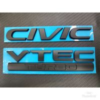 โลโก้ civic + vtecturbo สีดำ