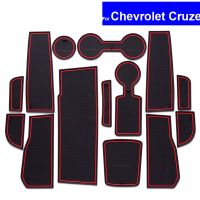 พรมแผ่นยางรองในช่องประตูรถประตูรถภายในกันลื่นแผ่นรองรถยนต์สำหรับ Chevrolet Cruze 2015ประตู2016 Gratis Ongkir เสื่อกรูฟ