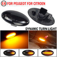 แบบไดนามิกกระพริบ Led Side Marker ไฟเลี้ยวสำหรับ Peugeot 307 206 607 407 1007 107 4007 Partner Expert Indicator Lamp