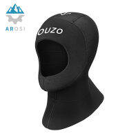 3Mm Diving Cap Diving Head Cover With Shoulder Snorkeling Surf Sun Protection And Warm Head หมวกว่ายน้ำฤดูหนาว