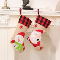 Chirstmas Stockings Santa Elk Gift Socks Christmas Gifts Bag For Children Fireplace Tree Christmas Decoration Socks Tights