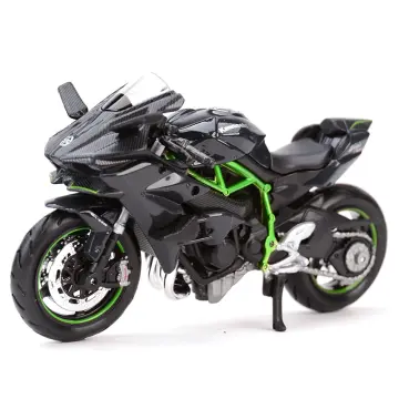 Xe mô hình mô tô Kawasaki Z1000 Welly 118  Blue Mô Hình