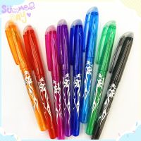 8Pcs Erasable Gel Pen 0.5mm Colorful Washable Handle Magic Erasable Pen Refills For School Writing Tools Kawaii Stationery
