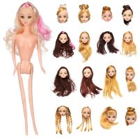 OKDEALS ของขวัญเด็กผู้หญิง1/6 BJD ทรงผมหลายตุ๊กตาสีอุปกรณ์ตุ๊กตาโบราณเครื่องประดับศีรษะ DIY 30ตุ๊กตาร่วม