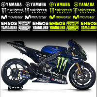 1เซ็ตสะท้อนแสงกันน้ำ YAMAHA โลโก้มอนสเตอร์พลังงานโลโก้สติกเกอร์รูปลอกตกแต่งดัดแปลงหมวกกันน็อครถจักรยานยนต์สำหรับ Yamaha Tmax500 Tmax530 TMAX 500 530