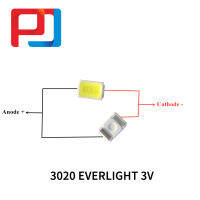 1000ชิ้น Everlight แสงไฟ LED 0.5วัตต์3โวลต์3020 3021 3022เย็นสีขาว backlit หน้าจอแอลซีดีสำหรับทีวีแอพลิเคชันทีวี