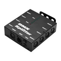 DMX512 Optical Signal Amplifier Spliter Distributor 1 Direct Input &amp; Output 8 Independent Outputs for Light Controller Stage Console Party DJ Club Disco KTV Light with Power Adapter