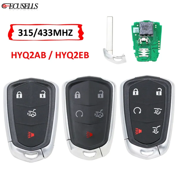 4 5 6 Button Smart Remote Car Key 315mhz Hyq2ab 433mhz Hyq2eb For